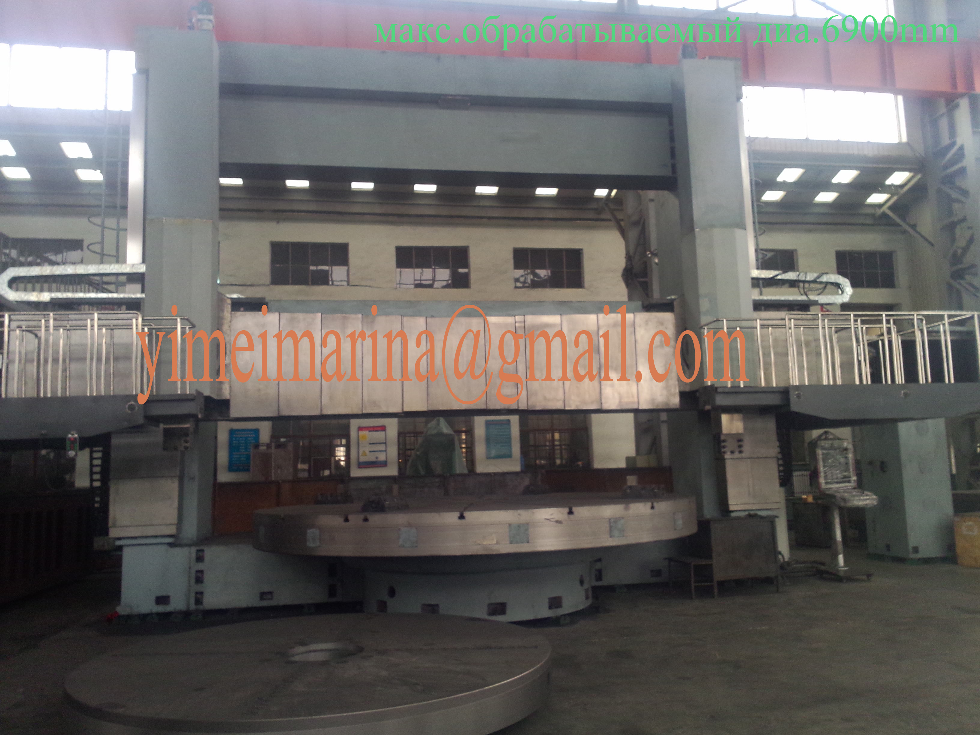 CNC double column vertical turning center