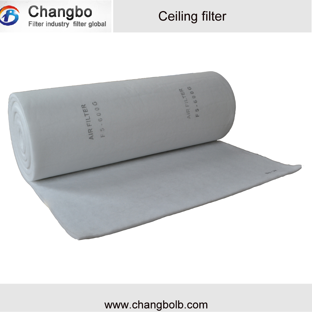 Polyester spray booth filter/ceiling filter/diffusion media
