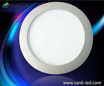 Round Dia240mm nature white LED Panel Light 12W with DALI dimmable & Emergency 