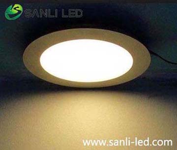 LED Panel Light round 18W warm white with DALI dimmable & Emergency for ceiling lighting project
