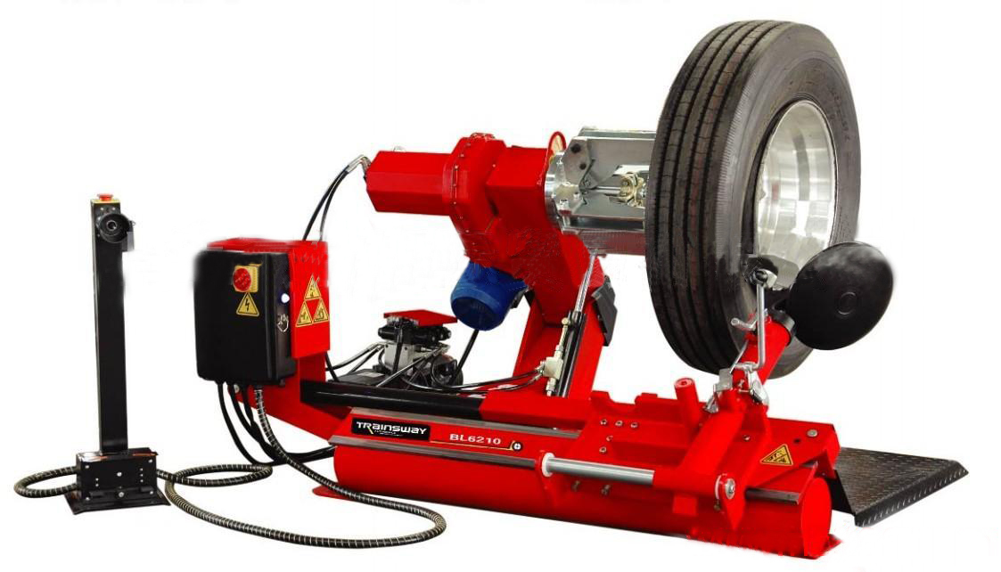 Tire changer and balancer for truck