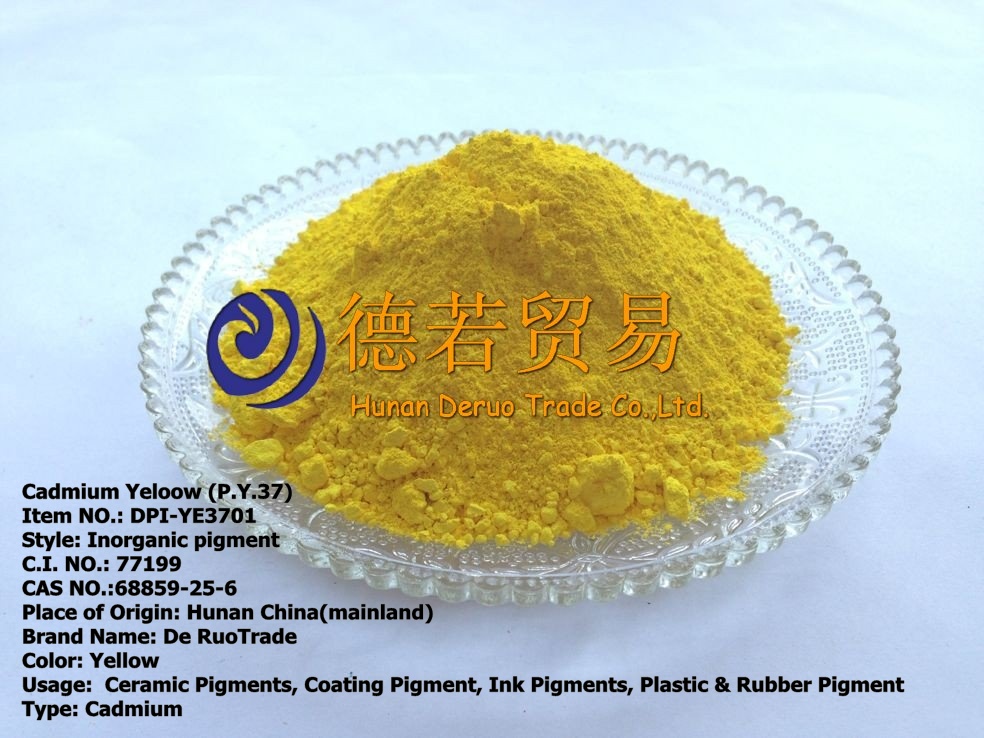 cadmium yellow pigments 37 