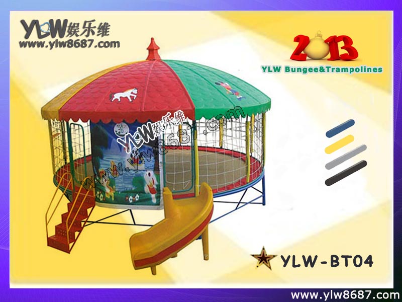 single bungee trampoline/motor inflatable bungee trampoline