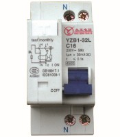 YZB1-32L Leakage Circuit Breaker (phase + neutral + leakage + overvoltage)