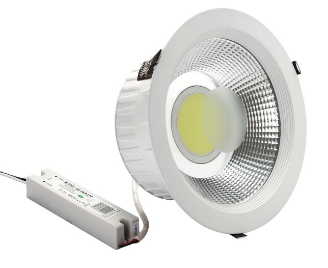 4inch AC85-265V 9W COB LED downlight 540lm 30 degree viewing angle