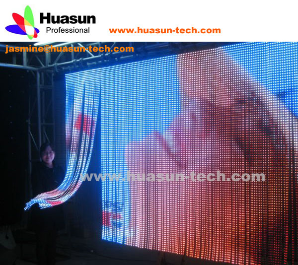 Transparent Soft LED Curtain Display