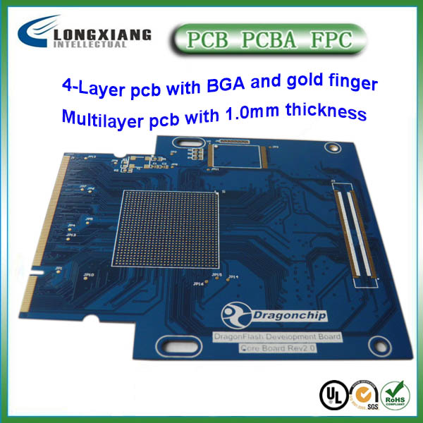 Multilayer pcb for 4-layer bga pcb