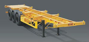 Reasonable price skeleton type/flatbed type container semitrailer for sale
