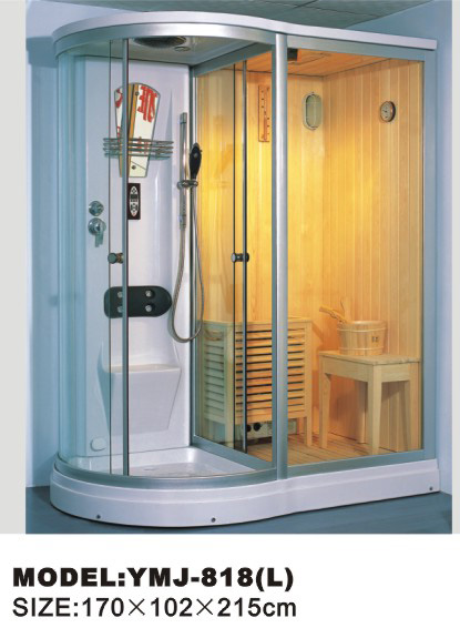 YMJ-818(L) sauna shower room/steam shower room