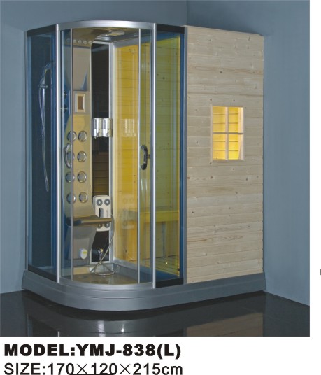 YMJ-838  L sauna room/saunas/steam shower room with CE, ROHS certificates