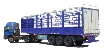 Hot selling stake semitrailer for cargo transport