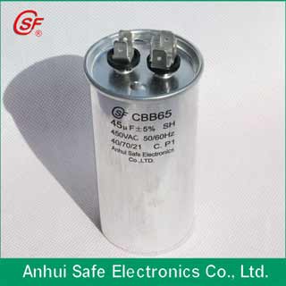 capacitor cbb65 of ac motor with high quality