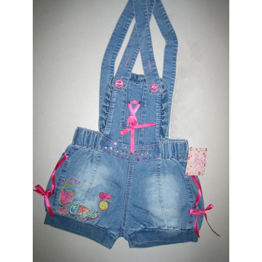 Girl's denim overall, baby girls'  wear, kid's clothes