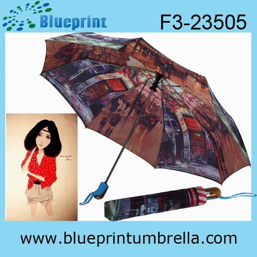 3 Folding heat transfer umbrella