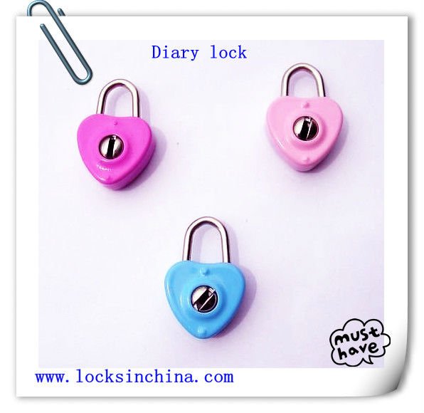 Mini locks nice for diary or notebook with two keys  