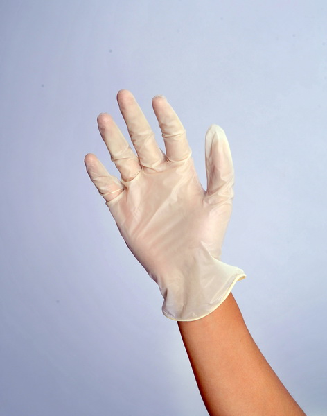 Lightly Powdered vinyl gloves