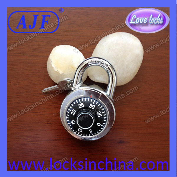 AJF 50mm high quality combination lock with 2 keys