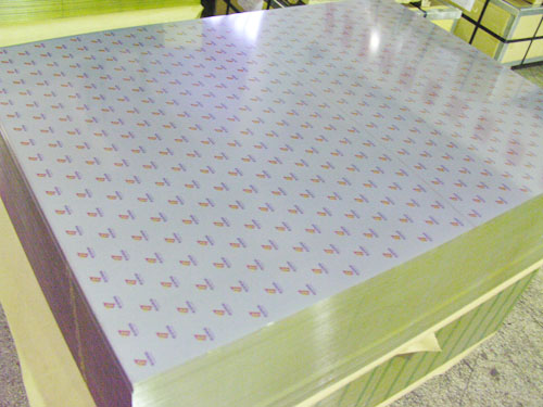 Lacquered and printed tinplate sheet