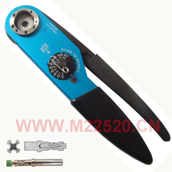 YJQ-W1A Adjustable aviation hand crimp tool M22520/2-01 multifunctional plier 20-32AWG electronic connectors