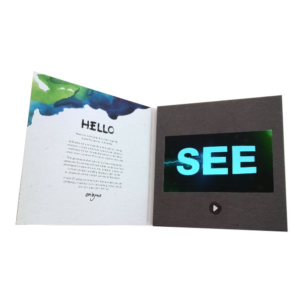 VideVideo Brochure/LCD video Greeting cardo Brochure/LCD video Greeting card