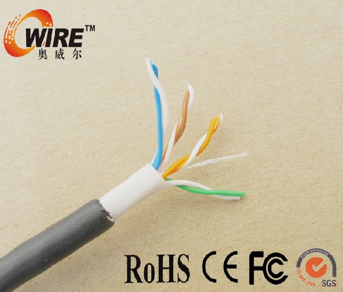 Внешний Ethernet-кабель, Cat5e медного кабеля неэкранированная витая пара, кабель Cat5e LAN сетевой кабель провод