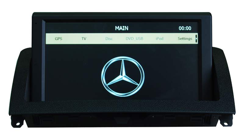 Wholesale - 1 Din Car DVD Player for Mercedes-Benz C-W204 Head Unit Sat Nav with GPS Navigation Radio dvd player