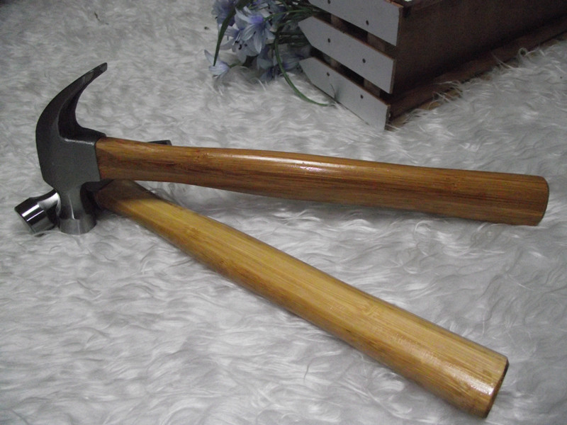 Claw hammer with bamboo handle