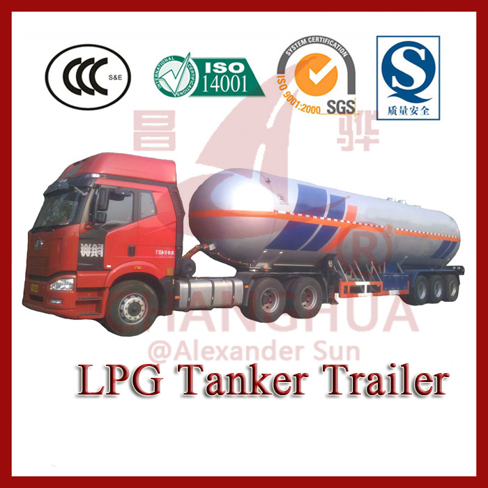 LPG车，LPG拖车的卡车，液化石油气罐车销售