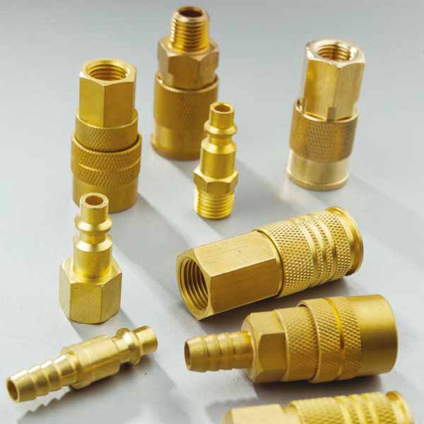 Brass metal  Quick Connector Fittings With Two Touch Connector