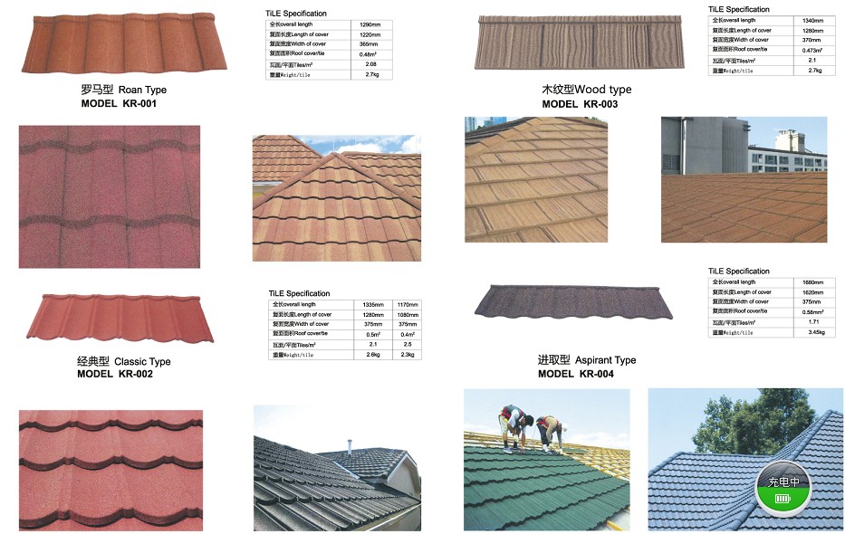  лист крыши/Colorful stone-coated metal roofing sheet/piles