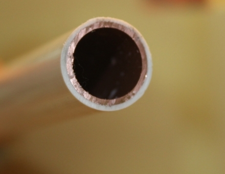 plastic covered copper tubes