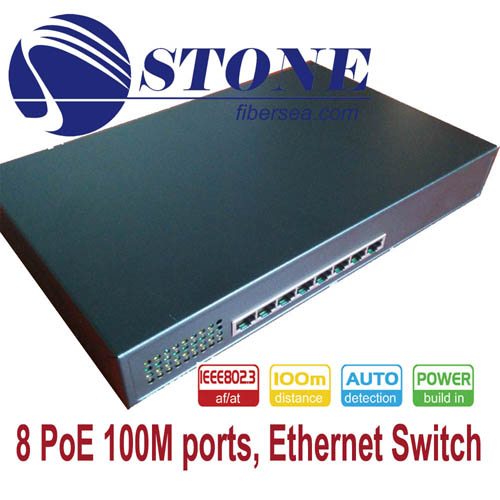 8-портами PoE 10/100м Ethernet-коммутатор