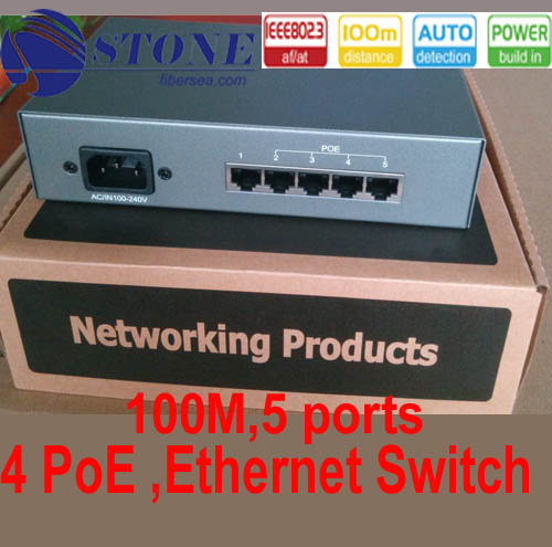 5-портовый 10/100M Ethernet коммутатор с поддержкой PoE