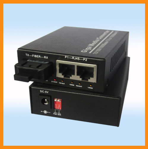Gigabit optical fiber Ethernet switch(1FX+2UTP)