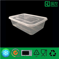 Одноразовые вынос микроволновой печи пластиковый контейнер для пищевых продуктов (650мл)