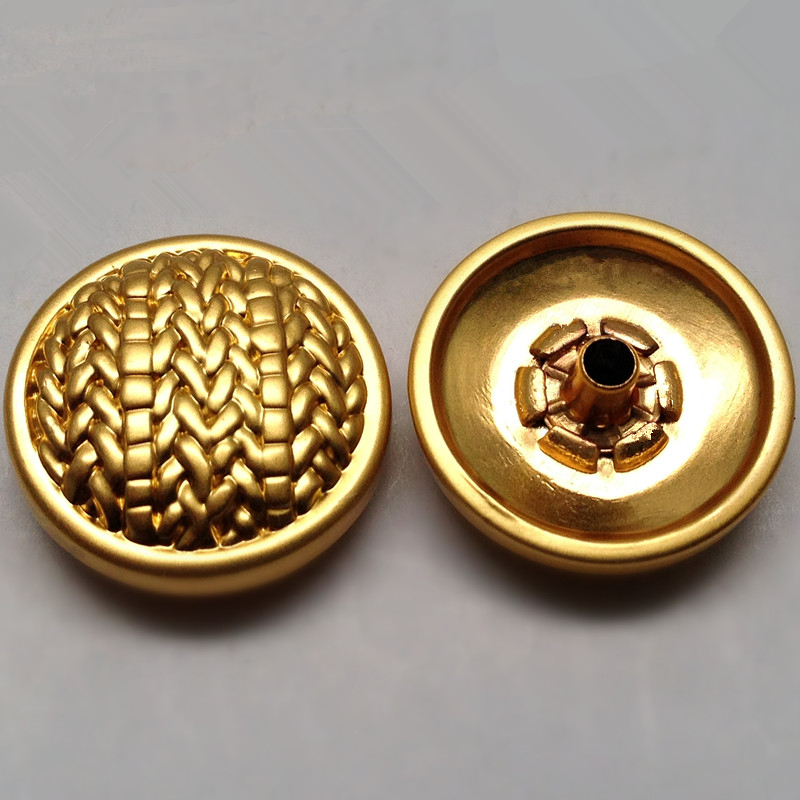 Spring Snap Button Pearlised Gold