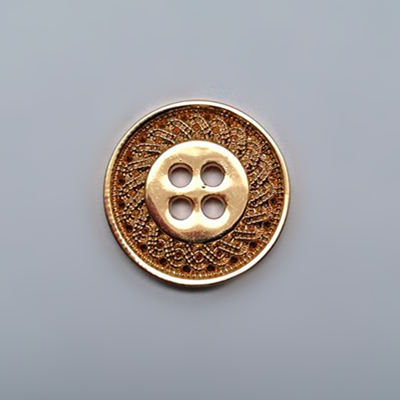 Sewing Button 4 Holes Light Gold Color