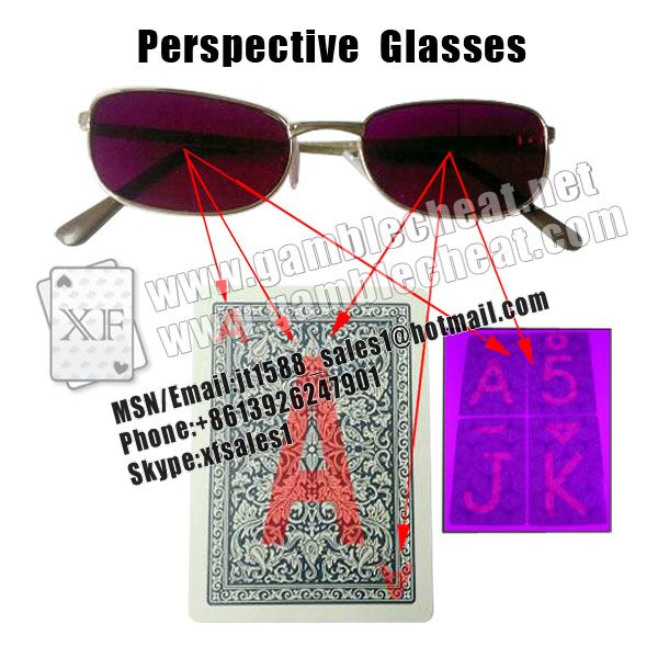 XF Perspective Poker Glasses| marked cards| invisible ink