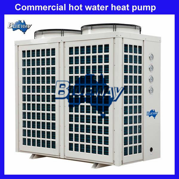 Commercial and industrial hot water heat pump systems