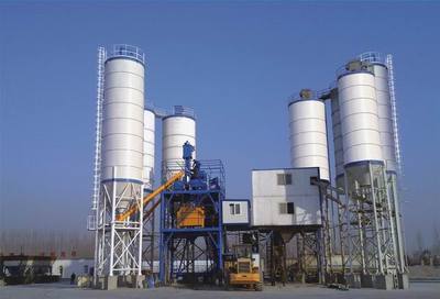 HLS120 concrete batching plant 