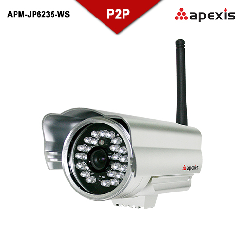 Apexis IP camera APM-JP6235-WS wifi IR-CUT P2P DDNS Motion detection alert
