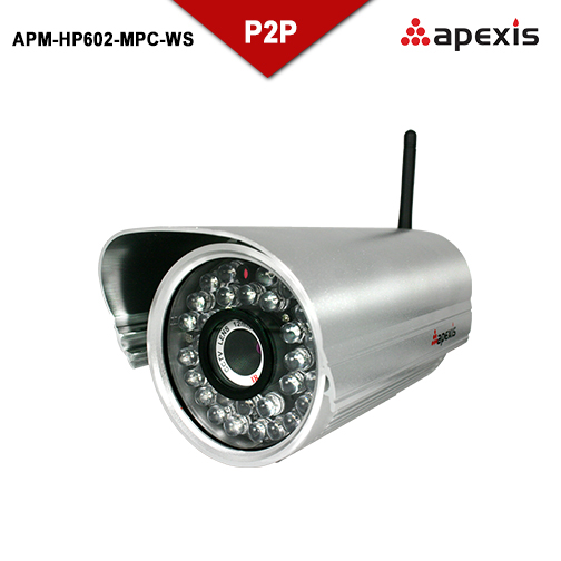 Apexis IP camera APM-HP602-MPC-WS P2P h.264 DDNS CMOS megapixel