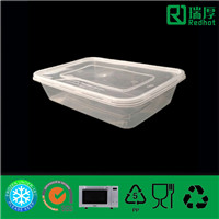 Takeaway Plastic Food Storage Container 500ml