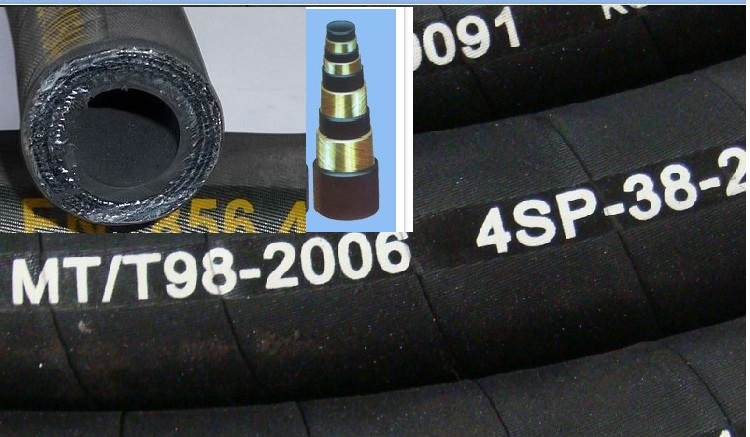 wire sprial hydraulic rubber hose