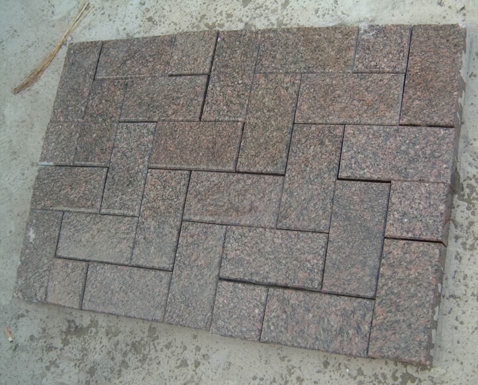 Red granite pavings 20x10x5cm with competitive price