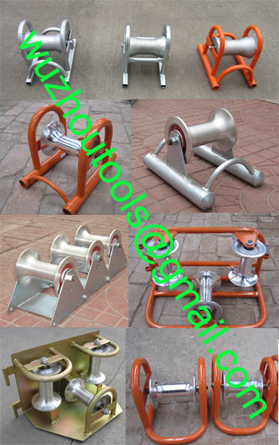 Pressed Steel Pipe/Cable Roller Triple Corner Rollers