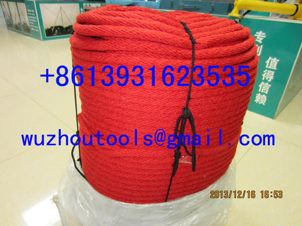 16 strand braid rope Braided Polypropylene rope Hollow braided rope