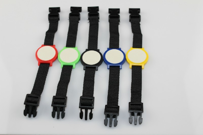 125KHz T5577 RFID Nylon Wristbands,Nylon waterproof Rewritable bracelet for access control