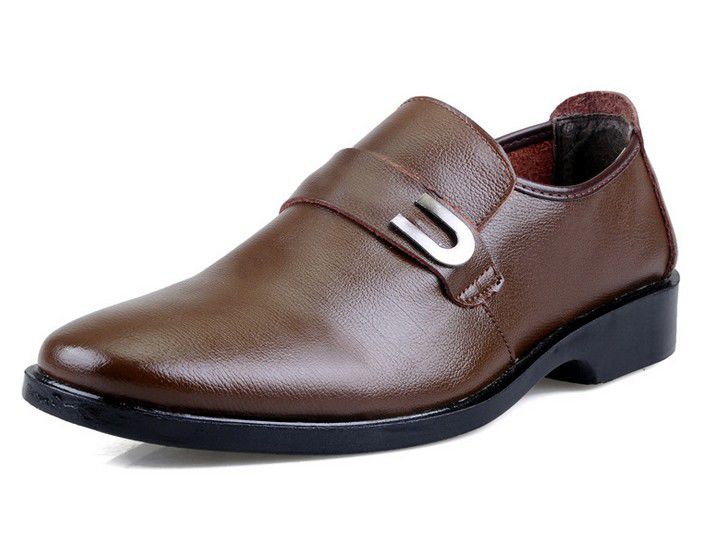 men's genuine leather flat casual shoes 