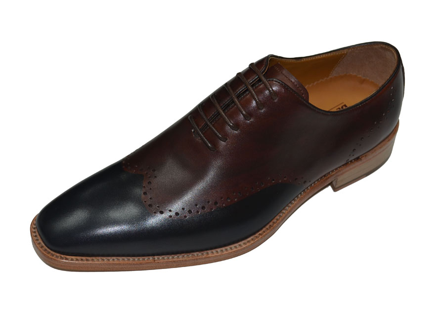 men's genuine leather good year welt flat dress shoes 